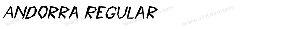 Andorra Regular字体转换